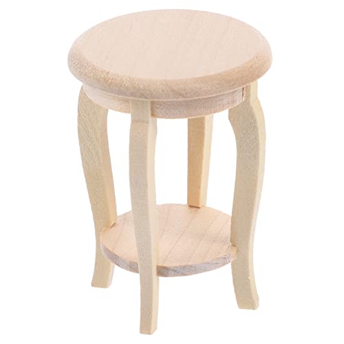 FRCOLOR Puppenhaus Möbel Kleine Runde Sitzgelegenheit Dekoration Kreatives Deko Accessoire für Miniaturzimmer und Puppenhaus Zubehör von FRCOLOR