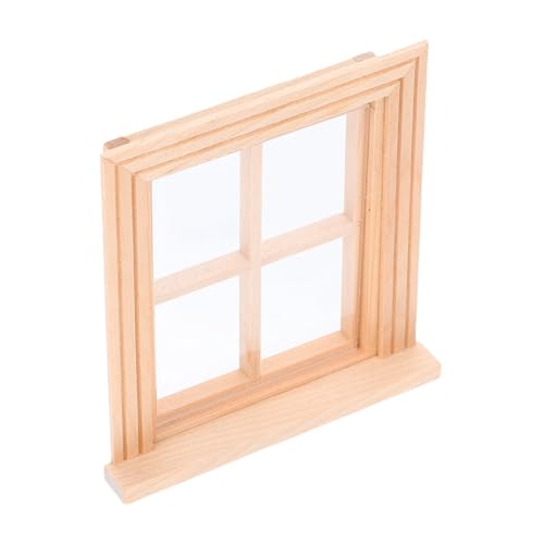 FRCOLOR Puppenhaus Möbel Zubehör Langlebig und Formstabil DIY Kreatives Kleines Fenster für Miniatur Haus Landschaft Feinmotorik und Fantasie von Kindern von FRCOLOR