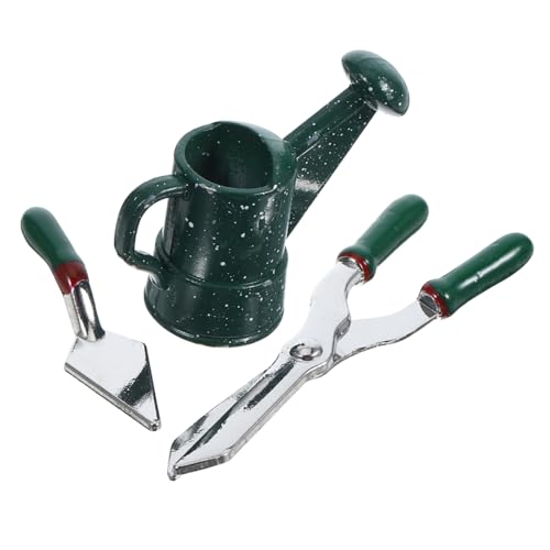 FRCOLOR Puppenhaus Zubehör Gießkanne Harke Blumenkelle Leichtes Dollhouse Gardening Tools für Zimmerpflanzen Dekoration von FRCOLOR