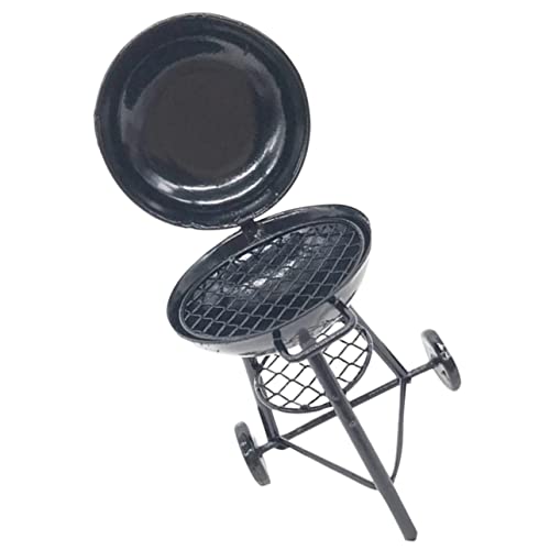 FRCOLOR Puppenhaus Zubehör Kompakter Mini BBQ Grill für Puppenhausküche Leichtes für Realistische Gartenszene Fördert Kreativität und Handfertigkeit von FRCOLOR
