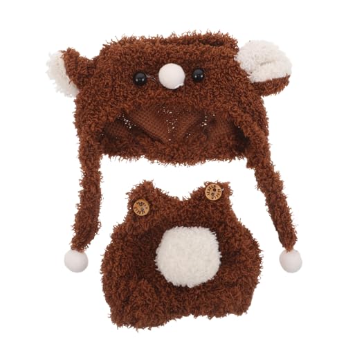 FRCOLOR Puppenkleidung Set mit Braunem Bärenmuster Niedlicher Jumpsuit und Hut Langlebige Miniatur Doll Outfits für Puppenhaus Vielseitige Kostüme und Accessoires FRCOLOR Puppenkleidung Set mit Braunem Bärenmuster Niedlicher Jumpsuit und Hut Langlebige Miniatur Doll Outfits für Puppenhaus Vielseitige Kostüme und Accessoires von FRCOLOR