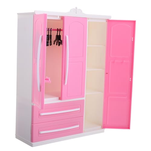 FRCOLOR -Puppenschrank Miniatur Kleiderschrank Babypuppenbügel Kleidungsorganisator für Puppen Schrank für Puppenmöbel Puppengarderobezubehör Möbel für Puppenschränke Plastik FRCOLOR -Puppenschrank Miniatur Kleiderschrank Babypuppenbügel Kleidungsorganisator für Puppen Schrank für Puppenmöbel Puppengarderobezubehör Möbel für Puppenschränke Plastik von FRCOLOR