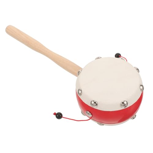 FRCOLOR Rassel Trommel Traditionelles Musikinstrument aus Holz für Junge Mädchen Handgeschüttelt Motorik und Interaktiven Spielmomente FRCOLOR Rassel Trommel Traditionelles Musikinstrument aus Holz für Junge Mädchen Handgeschüttelt Motorik und Interaktiven Spielmomente von FRCOLOR