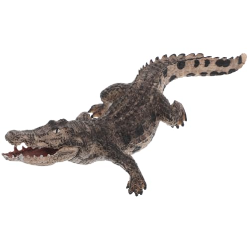FRCOLOR Realistische Alligator Figur mit Beweglichem Mund Interaktives Lernspielzeug für Pädagogisch Wertvolles Reptilienmodell Fördert Beobachtung und Feinmotorik von FRCOLOR