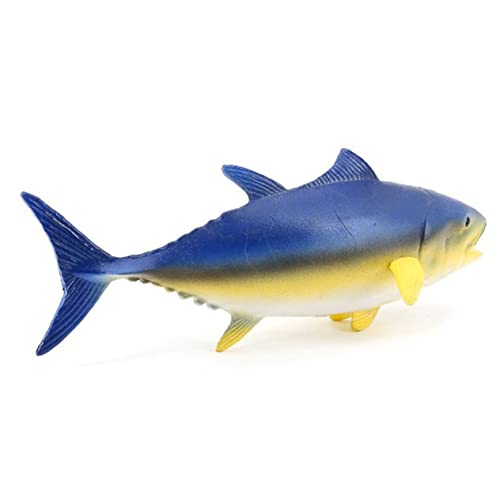 FRCOLOR Realistische Bluefin Thunfisch Figur aus Kleines Dekoratives Meeres Tier Fördert Kindliche Kreativität und Wissen Fisch Modell für Kinderzimmer und Lernspiele von FRCOLOR