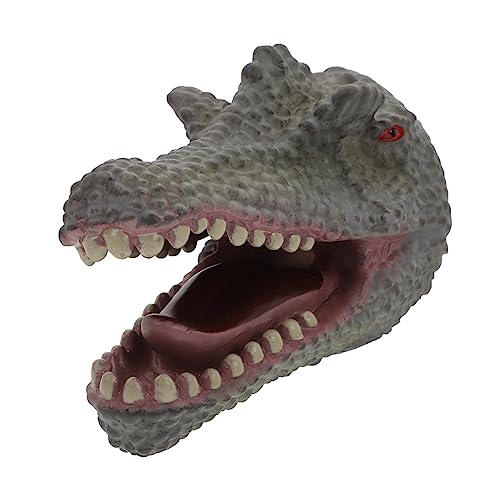 FRCOLOR Realistische Dinosaurier Handpuppe aus Weichem Waschbarem Detailreich Bemalt als Rollenspielspielzeug für Erwachsene Fördert Fantasie und Kreatives von FRCOLOR