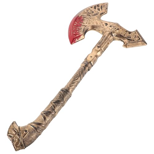 FRCOLOR Realistische Gefälschte Äxte Requisite Für Halloween-Kostüme Mittelalterliche Cosplay-Partydekorationen Simulierte Für Bühnenauftritte Golden FRCOLOR Realistische Gefälschte Äxte Requisite Für Halloween-Kostüme Mittelalterliche Cosplay-Partydekorationen Simulierte Für Bühnenauftritte Golden von FRCOLOR
