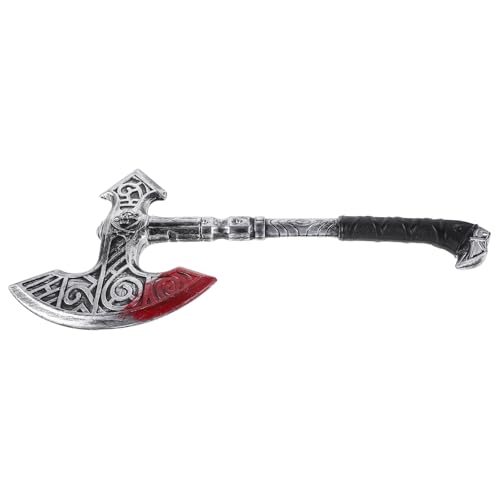 FRCOLOR Realistische Gefälschte Äxte Requisite Für Halloween-Kostüme Mittelalterliche Cosplay-Partydekorationen Simulierte Für Bühnenauftritte Silber FRCOLOR Realistische Gefälschte Äxte Requisite Für Halloween-Kostüme Mittelalterliche Cosplay-Partydekorationen Simulierte Für Bühnenauftritte Silber von FRCOLOR
