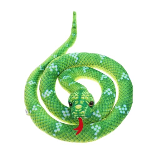 FRCOLOR Realistische Gruselige Plüschschlange Weiches Gefülltes Tier für Halloween Dekoration Party Streich und Lernspielzeug Künstliche Schlange als Deko und Geschenkidee von FRCOLOR