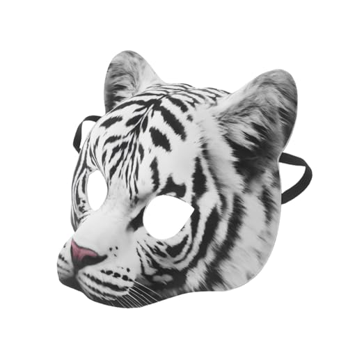 FRCOLOR Realistische Halloween Tigermaske Halbgesichtsmaske aus Leichtem EVA mit Elastischem Band für Komfortables Tragen Vielseitiges Cosplay-accessoire für Karneval und Kostümpartys FRCOLOR Realistische Halloween Tigermaske Halbgesichtsmaske aus Leichtem EVA mit Elastischem Band für Komfortables Tragen Vielseitiges Cosplay-accessoire für Karneval und Kostümpartys von FRCOLOR