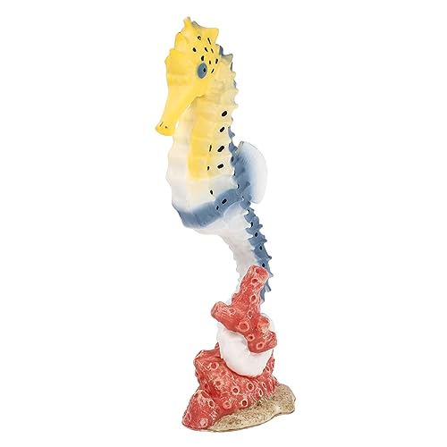 FRCOLOR Realistische Kleine Seepferdchenfigur aus Kunststoff Pädagogisches Meerestier Modell Edukatives für Kleinkinder und Fördert Vorstellungskraft und über Ozeane Dekoratives Desktop von FRCOLOR