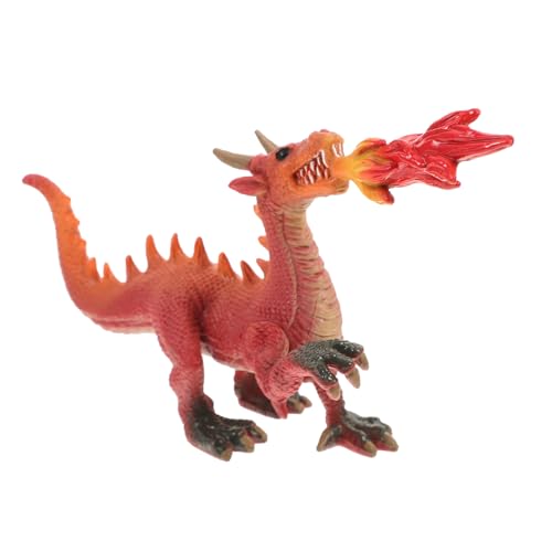 FRCOLOR Realistische Plastik Drachenfigur mit Filigraner Oberfläche Kompakte Deko für Schreibtisch und Stabiles Langlebiges Roter Feuerspeiender Drachen FRCOLOR Realistische Plastik Drachenfigur mit Filigraner Oberfläche Kompakte Deko für Schreibtisch und Stabiles Langlebiges Roter Feuerspeiender Drachen von FRCOLOR