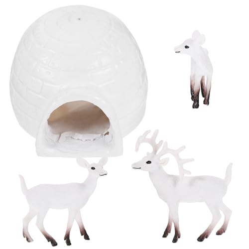 FRCOLOR Realistische Polar Tierfiguren mit Mini Detailgetreue Kleine Wildtiere Dekoration Niedliche Kunststoff Hirsch Figuren für Garten Puppenhaus und Landschaftsspielzeug FRCOLOR Realistische Polar Tierfiguren mit Mini Detailgetreue Kleine Wildtiere Dekoration Niedliche Kunststoff Hirsch Figuren für Garten Puppenhaus und Landschaftsspielzeug von FRCOLOR