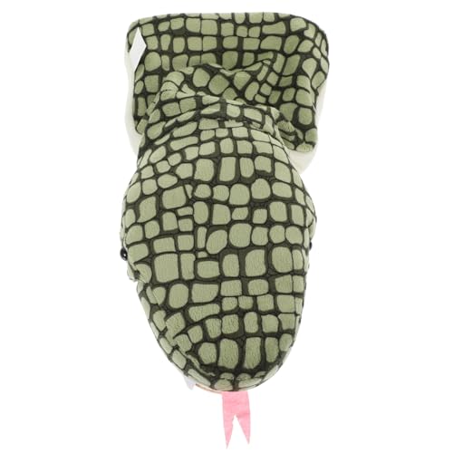 FRCOLOR Realistische Schlange Handpuppe Plüsch Tierfigur für Geschichtenerzählen Interaktive Handspielpuppe Motorikförderung Eltern Junge Mädchen Leicht Tragbar Indoor Outdoor von FRCOLOR