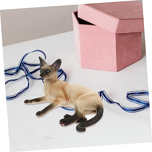 FRCOLOR Realistische Siamkatze Figur Detailgetreues Kunststoff Modell Dekorative Katze Skulptur für Tisch und Büro Niedliche Katzenfigur als für Katzenliebhaber Platzsparende Deko FRCOLOR Realistische Siamkatze Figur Detailgetreues Kunststoff Modell Dekorative Katze Skulptur für Tisch und Büro Niedliche Katzenfigur als für Katzenliebhaber Platzsparende Deko von FRCOLOR
