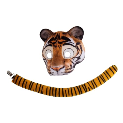 FRCOLOR Realistische Tier Cosplay Zubehör für Halloween Kostümpartys und Karneval Elastisches Band für Optimalen Sitz FRCOLOR Realistische Tier Cosplay Zubehör für Halloween Kostümpartys und Karneval Elastisches Band für Optimalen Sitz von FRCOLOR
