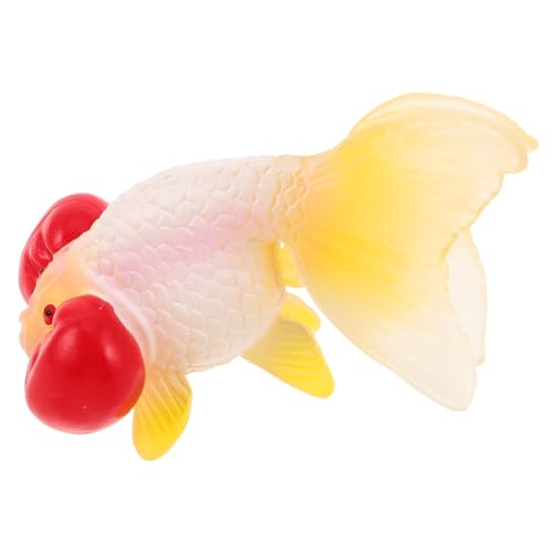 FRCOLOR Realistischer Künstlicher Goldfisch Kleines Plastisches Fischornament Fischähnliche Aquariumdekoration Kindgerechtes Meeresbewohner Fugenlos Integrierbar Pflegefrei von FRCOLOR