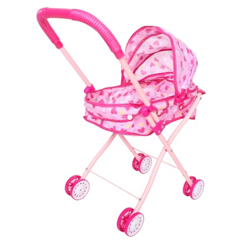 FRCOLOR Realistischer Puppenwagen für Faltbarer Puppenkinderwagen mit Verstellbarem Griff Leichtes und Strapazierfähiges für Eltern Junge Mädchen Interaktion und Fantasievolles FRCOLOR Realistischer Puppenwagen für Faltbarer Puppenkinderwagen mit Verstellbarem Griff Leichtes und Strapazierfähiges für Eltern Junge Mädchen Interaktion und Fantasievolles von FRCOLOR