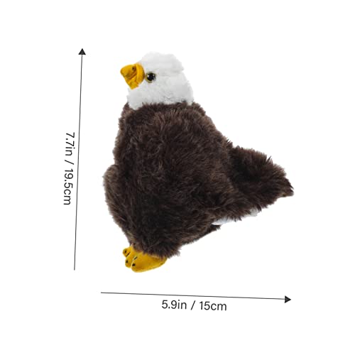 FRCOLOR Realistisches Adler Plüschtier Weiches Kuscheltier Stofftier mit Detailgetreuer Form Dekoratives für Jungen und Mädchen als Geburtstags und Festtagsdekoration von FRCOLOR