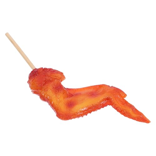 FRCOLOR Realistisches BBQ Hähnchen Flügel Modell mit Reisfüllung Täuschend Echte Grill Deko für Restaurant Display Küchen Dekoration Food Fotografie und Videoprops von FRCOLOR
