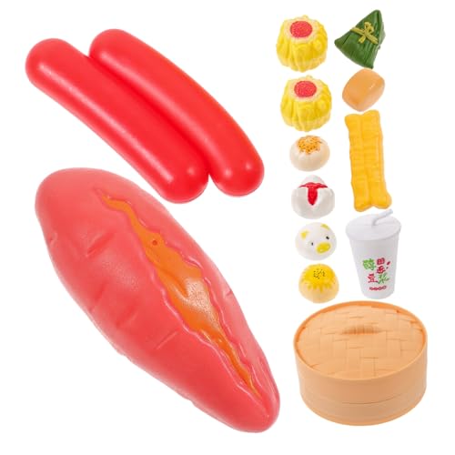 FRCOLOR Realistisches Food Playset aus Kunststoff Teiliges Küchenspielzeug für Fördert Kreativität Handkoordination und Eltern Junge Mädchen Interaktion Pädagogisch Wertvolles Rollenspiel von FRCOLOR