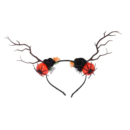 FRCOLOR Realistisches Hirschgeweih Stirnband Verstellbar Waldzweig Kopfschmuck für Damen Party Halloween Weihnachtskostüm Accessoire von FRCOLOR