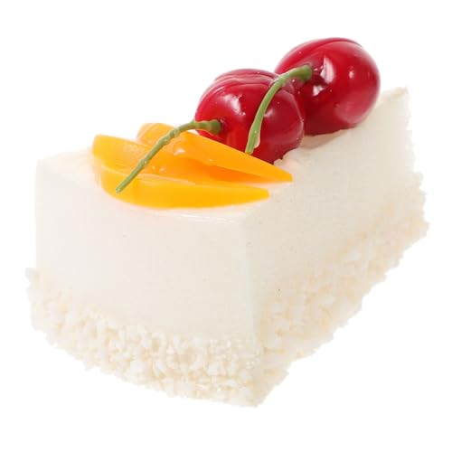 FRCOLOR Realistisches Künstliches Dessertmodell Täuschend Kuchenimitat Glatte Oberfläche Leicht und Handfreundlich Fotorequisite und Stilvolle Kuchendekoration für Party und Hochzeit von FRCOLOR