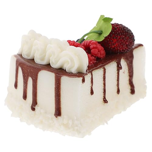FRCOLOR Realistisches Künstliches Kuchenmodell Dekorative Tortenattrappe für Laden Schaufenster Hochzeit Party Fotografie Requisit Lebensnahes Faux Dessert für Büro Hotel Restaurant von FRCOLOR