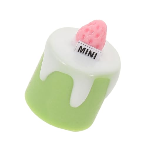 FRCOLOR Realistisches Mini Kuchenmodell Matcha Dessert Langlebigem Harz Täuschend Echte Mini Torte für Puppenhaus Miniaturbäckerei Kreative DIY Deko und Sammler von FRCOLOR