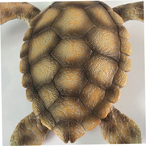 FRCOLOR Realistisches Plastik Schildkrötenmodell für Naturgetreue Meerestierfigur aus PVC Pädagogisches Sammelspielzeug Fördert Vorstellungskraft und Farberkennung Sicher und Langlebig von FRCOLOR
