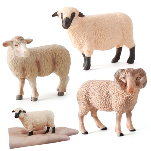 FRCOLOR Realistisches Schaf Modell Deko Figur aus Kunststoff Lebensecht Simuliert für Montessori Lernspielzeug FRCOLOR Realistisches Schaf Modell Deko Figur aus Kunststoff Lebensecht Simuliert für Montessori Lernspielzeug von FRCOLOR
