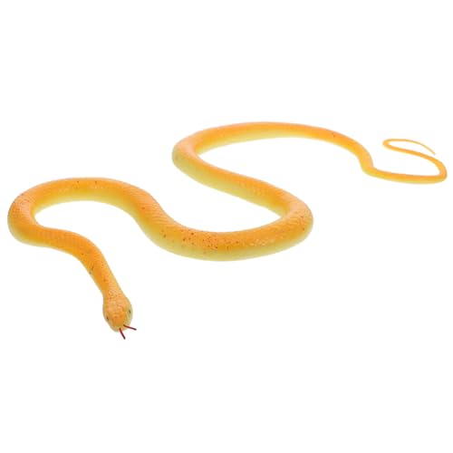 FRCOLOR Realistisches Schlangenstreichspielzeug mit Clip und Schnur Lebensechte Simulation aus Langlebigem Vielseitig für Garten und Scherzdekoration Geeignet Kleine Schlangenfigur zur von FRCOLOR