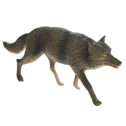 FRCOLOR Realistisches Wolf Modell Figur aus Langlebigem Kunststoff Detailgetreue Simulation Pädagogisches Kinderspielzeug Vorstellungskraft und Wissen als Dekoration und Lernhilfe FRCOLOR Realistisches Wolf Modell Figur aus Langlebigem Kunststoff Detailgetreue Simulation Pädagogisches Kinderspielzeug Vorstellungskraft und Wissen als Dekoration und Lernhilfe von FRCOLOR