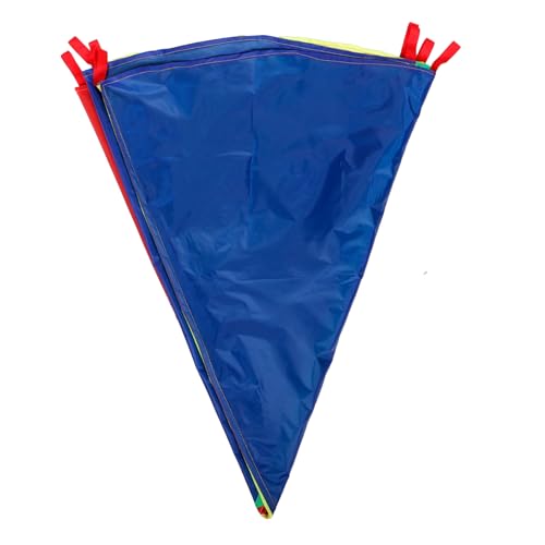 FRCOLOR Regenbogen Fallschirm mit Griffen Stabiles Kooperatives für Fördert Motorik und Gleichgewicht Outdoor Spielplatz Requisit für Kindergarten und Familienspiele von FRCOLOR