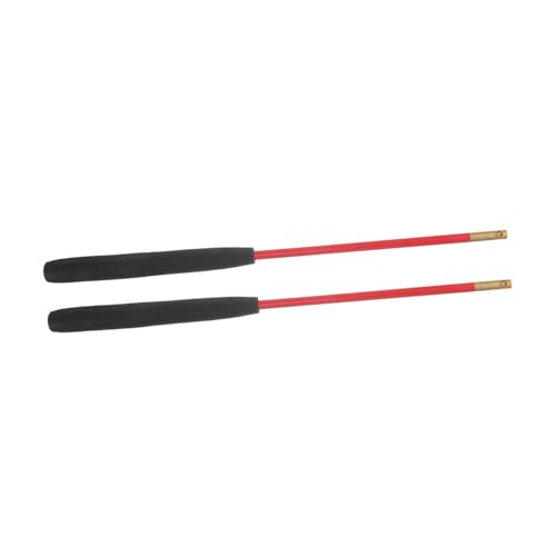 FRCOLOR Reißfeste Langlebige Diabolo Sticks mit Rutschfestem Griff Lange Fiberglasstäbe mit Lochdesign für Fortgeschrittene Jongleure Wiederverwendbar und Stabil für Kreatives Spiel von FRCOLOR