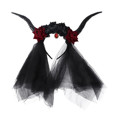 FRCOLOR Retro Antelope Horn Haarreif Gothic Haarschmuck für Damen Halloween Steampunk Kostüm Zubehör FRCOLOR Retro Antelope Horn Haarreif Gothic Haarschmuck für Damen Halloween Steampunk Kostüm Zubehör von FRCOLOR