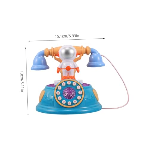 FRCOLOR Retro Astronaut Kindertelefon mit Licht und Musik Lernspielzeug für Kleinkinder Rotierendes Wählscheiben Telefon Pädagogisch für Zuhause und Kindergarten Geeignet FRCOLOR Retro Astronaut Kindertelefon mit Licht und Musik Lernspielzeug für Kleinkinder Rotierendes Wählscheiben Telefon Pädagogisch für Zuhause und Kindergarten Geeignet von FRCOLOR
