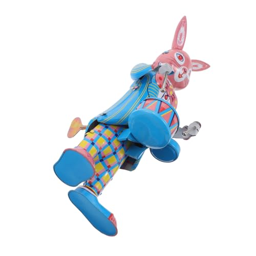FRCOLOR Retro Aufziehspielzeug Hase Drummer Einzigartiges Wind Up für Kreative Deko Cafés und Fördert Musikalisches Interesse bei Kindern aus Robustem Gefertigt Charmante Vintage von FRCOLOR