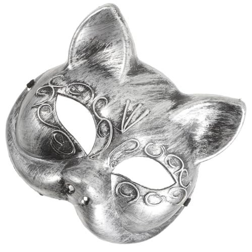 FRCOLOR Retro Fox Maske Halbgesichtsmaske Damen Masquerade Halloween Karneval Leicht Verstellbar Komfortabel für Kostüm Party Cosplay von FRCOLOR