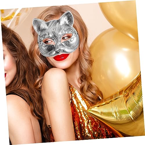 FRCOLOR Retro Halbgesichts Fuchsmasken Karneval Halloween Maske Verstellbar Leicht Cosplay Masquerade Maskerade Party von FRCOLOR