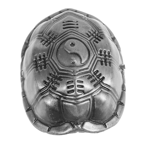 FRCOLOR Retro Trigramm Schildkrötenpanzer Deko mit Chinesischen Reichtums Münzen Metall Ornament für Glück Vielseitig für Zuhause und Büro Kunstvolles für Traditioneller Kultur von FRCOLOR