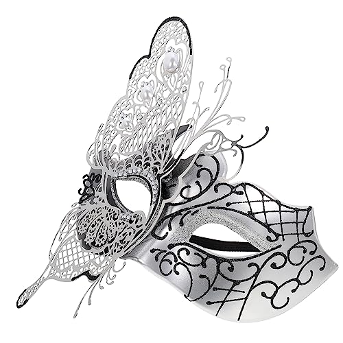 FRCOLOR Rhinestone Butterfly Maske für Frauen Halbgesichtsmaske für Karneval und Maskenball mit Verstellbarem Band für Cosplay und Partys FRCOLOR Rhinestone Butterfly Maske für Frauen Halbgesichtsmaske für Karneval und Maskenball mit Verstellbarem Band für Cosplay und Partys von FRCOLOR