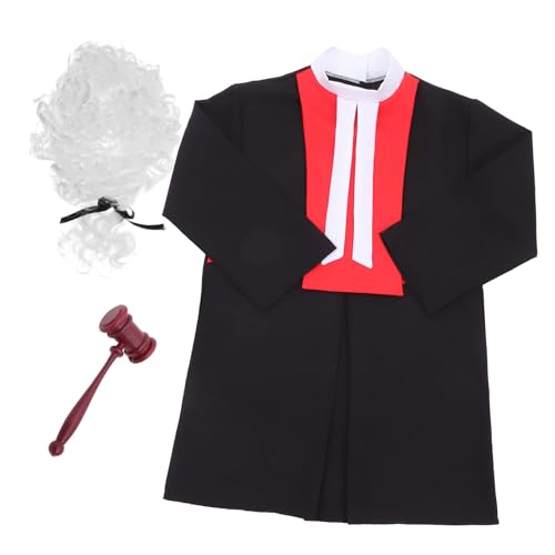FRCOLOR Richter Kostüm mit Perücke für Rollenspiele Geeignet für Karneval Halloween Kindergeburtstag und Rollenspiele FRCOLOR Richter Kostüm mit Perücke für Rollenspiele Geeignet für Karneval Halloween Kindergeburtstag und Rollenspiele von FRCOLOR