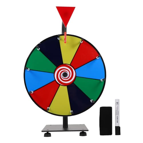 FRCOLOR Robustes Buntes Tisch Preisrad zum Drehen Abwischbar und Handbeschriftbar Lustiges für Firmenfeiern Partys und Karnevalsspiele FRCOLOR Robustes Buntes Tisch Preisrad zum Drehen Abwischbar und Handbeschriftbar Lustiges für Firmenfeiern Partys und Karnevalsspiele von FRCOLOR