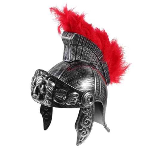 FRCOLOR Römischer Soldatenhelm mit Federbusch Perfektes Cosplay Headgear für Halloween Geburtstagsfeiern und Kostümpartys Authentisches Design Leicht zu Reinigen und Langlebig FRCOLOR Römischer Soldatenhelm mit Federbusch Perfektes Cosplay Headgear für Halloween Geburtstagsfeiern und Kostümpartys Authentisches Design Leicht zu Reinigen und Langlebig von FRCOLOR