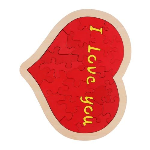 FRCOLOR Romantisches Holz Puzzle für Valentinstag Großes Herz Jigsaw für Hochzeiten Jubiläen und Entspannendes für Liebe und Feierlichkeiten von FRCOLOR