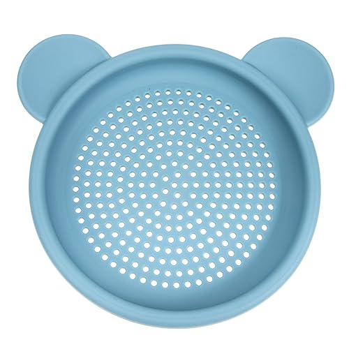 FRCOLOR Sand Sifter Toy Sicheres Silikon Strandspielzeug zum Filtern von Sand für Sommer Interaktives für Am Strand Blaues Design mit Filterdeckel von FRCOLOR