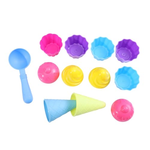 FRCOLOR Sandspielzeug Teilig Plastik Sandformen Eimer für Sandkasten Strandspielzeug zum Kreativen und Fördern der Fantasie Blau und Rosa von FRCOLOR