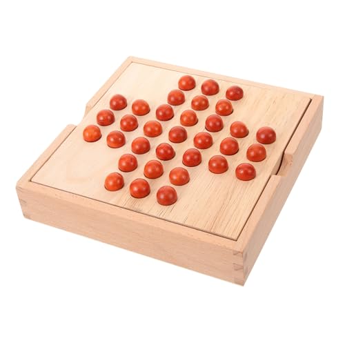 FRCOLOR Schachspiel aus Holz Interaktives Lernspielzeug für Drinnen Fördert Entwicklung und Eltern Junge Mädchen Interaktion Leichtes Robustes Material Bunte Mini Schachfiguren von FRCOLOR
