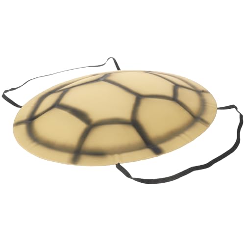 FRCOLOR Schildkrötenpanzer-Kostüm, EVA-Schildkröten-Muschel-Halloween-Cosplay-Requisiten, Karnevals-Verkleidungszubehör, Rollenspiel, Hellgelb, 42.00X35.00X0.20CM von FRCOLOR